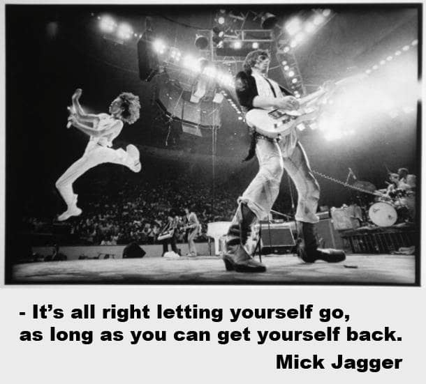 Se sentir vivant ? Voici Mick Jagger des Rolling Stones en action.